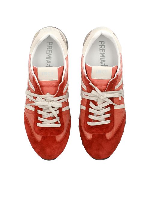 Sneakers in pelle scamosciata, tessuto e inserti in pelle PREMIATA | LUCY VAR7257